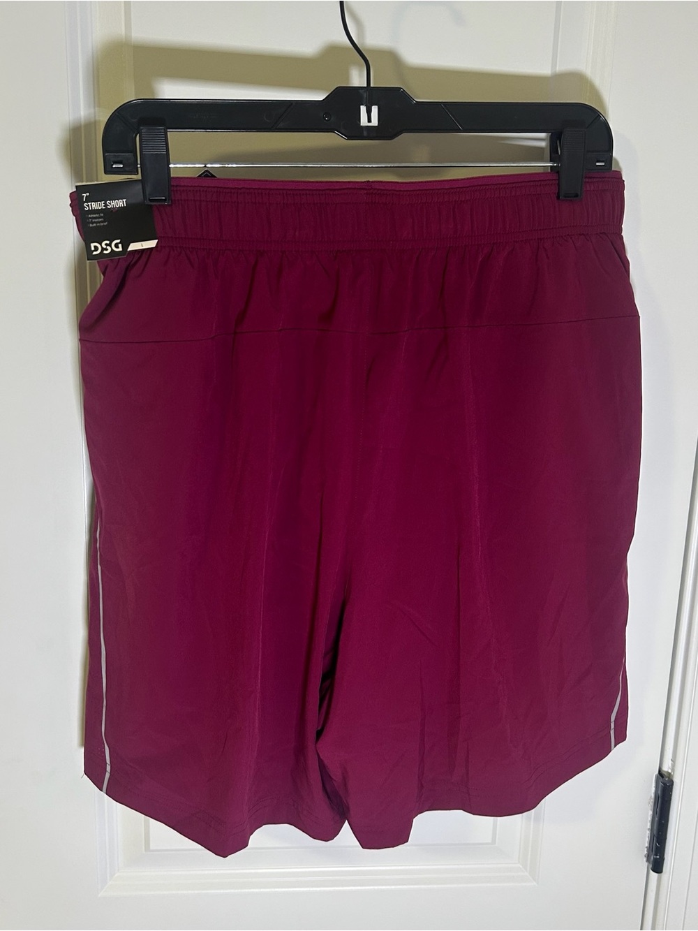 DSG Men’s Raspberry Sherbet 7” Stride Brief LinedShorts Sz L NWT - Picture 8 of 11